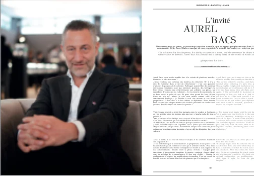 Doppelseite der Rubrik Business & Leaders